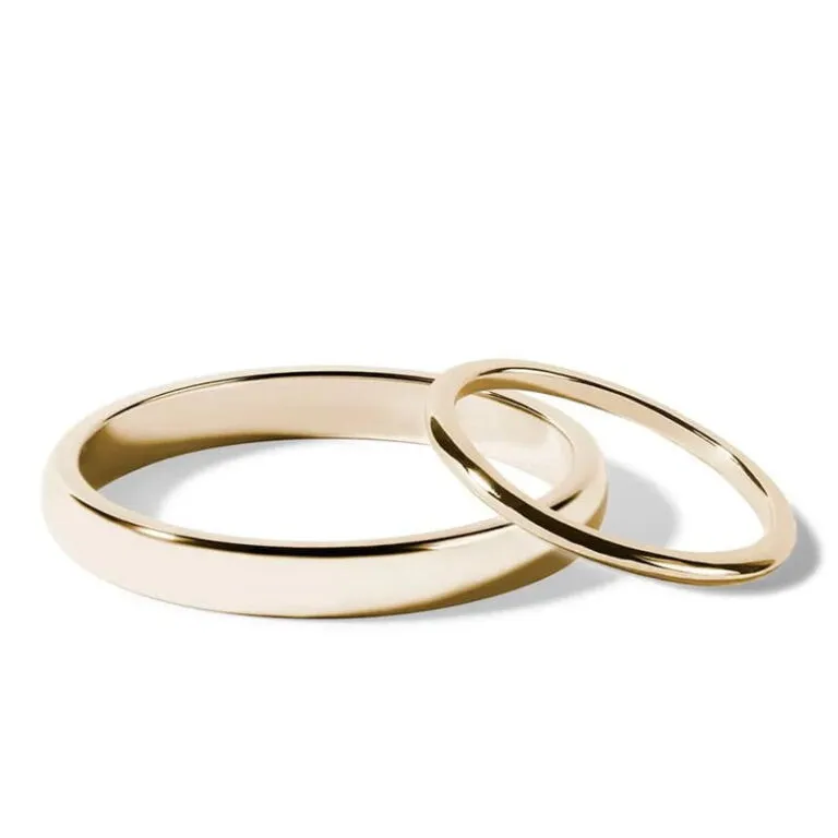Par de alianças AM-23 ouro 18k diamantes da Maxíme Oro