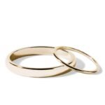 Par de alianças AM-15 ouro 18k diamantes da Maxíme Oro