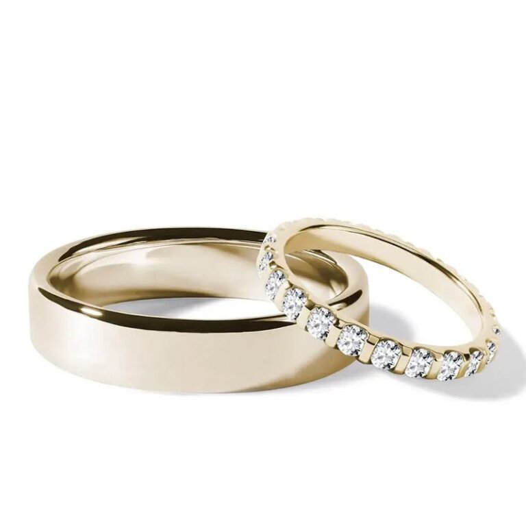Par de alianças AM-16 ouro 18k diamantes da Maxíme Oro