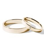 Par de alianças AM-22 ouro 18k diamantes da Maxíme Oro