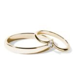 Par de alianças AM-20 ouro 18k diamantes da Maxíme Oro