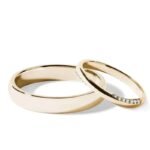 Par de alianças AM-17 ouro 18k diamantes da Maxíme Oro
