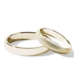 Par de alianças AF-25 ouro 18k diamantes da Maxíme Oro