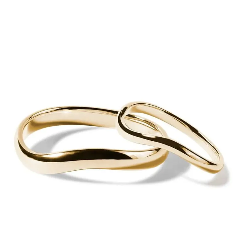 Par de alianças AF-20 ouro 18k diamantes da Maxíme Oro