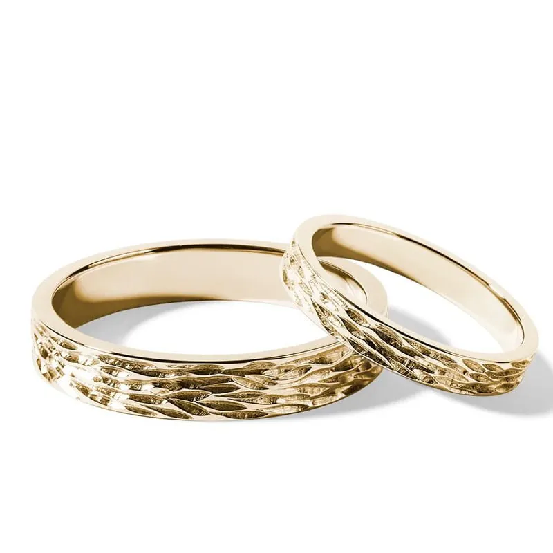 Par de alianças AF-18 ouro 18k diamantes da Maxíme Oro
