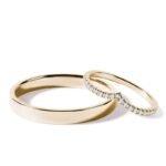 Par de alianças AF-19 ouro 18k diamantes da Maxíme Oro