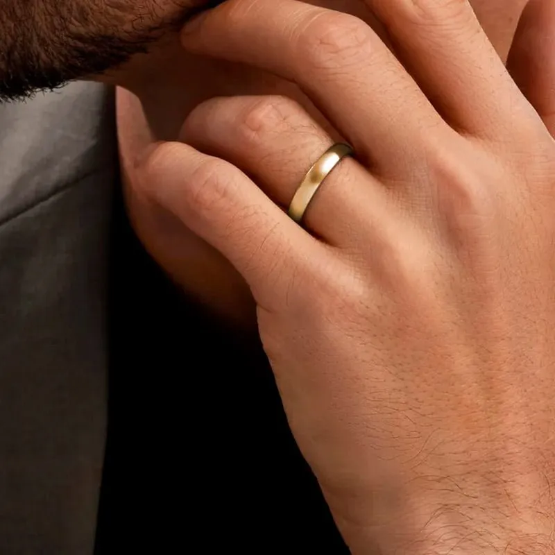 Par de Aliança em Ouro Amarelo 18k e Diamantes - Imagem 2