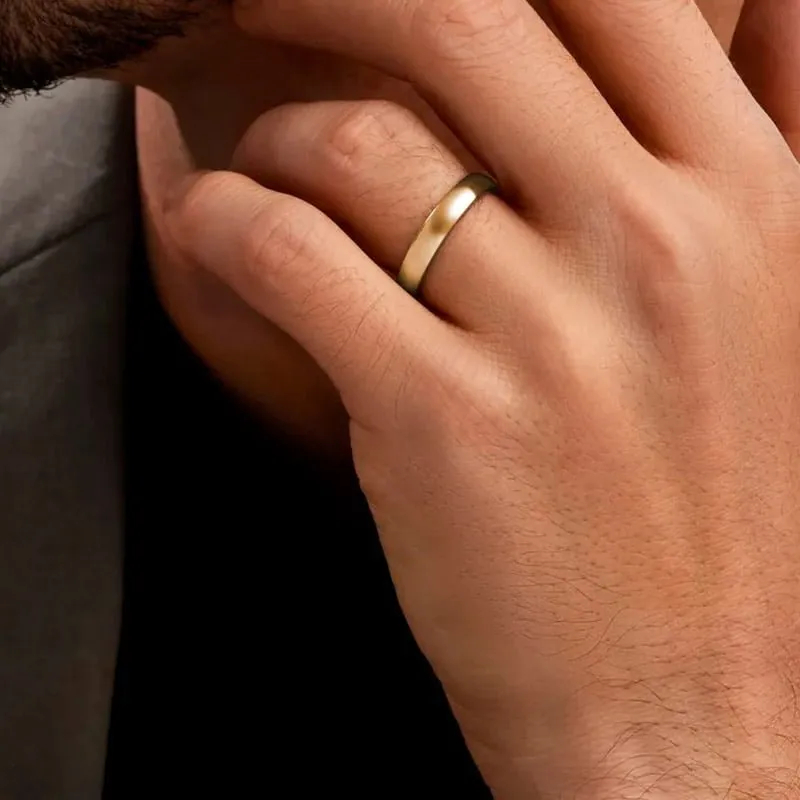 Par de Aliança em Ouro Amarelo 18k e Diamantes - Imagem 2