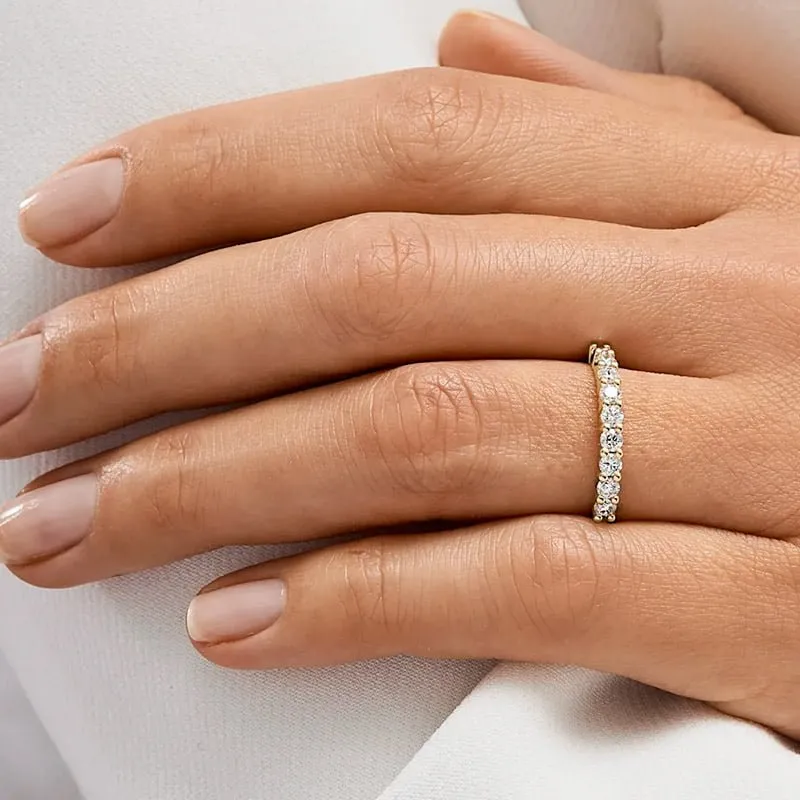 Par de Aliança em Ouro Amarelo 18k e Diamantes - Imagem 3