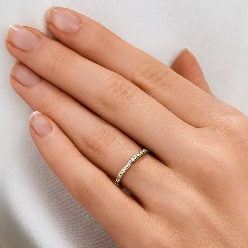 Par de Aliança em Ouro Amarelo 18k e Diamantes - Imagem 3