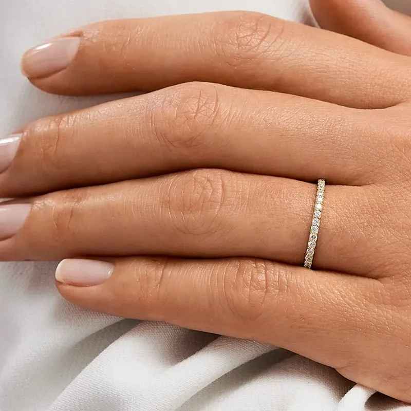 Par de Aliança em Ouro Amarelo 18k e Diamantes - Imagem 3